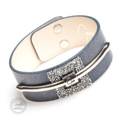 Bransoleta 0156 Silver Blue CR MLGLD