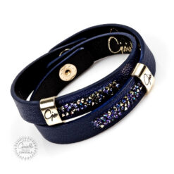 Bransoleta 098 Gold Blue CR HEL