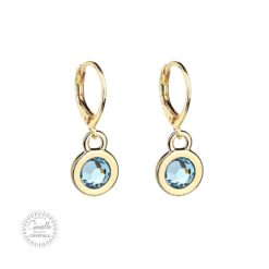 Kolczyki 037 Gold Aquamarine