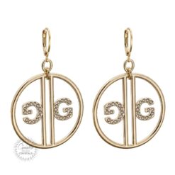 Kolczyki 040 Gold Crystal