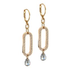Kolczyki K056 Gold Crystal CAL
